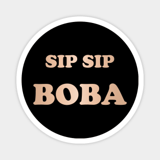 Sip Sip Boba in Rose Gold - Black Magnet